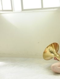 Sexy Kanako Iioka gets naked after a horn concert