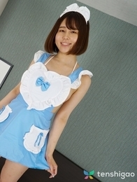 Kurumi Aoyama is sexy in her sexy maid outfit