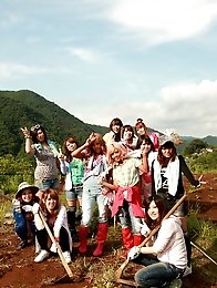 Farmer girls Raina Ogami and Rara