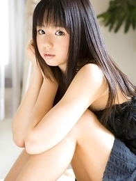 Rina Koike with sexy legs under black dress is romantic