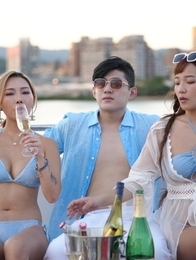 Stacy and friends spend the day on a boat playing and fucking
