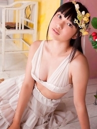 Tomoe Yamanaka in white dress is beautiful like summer days