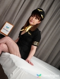 Sexy Nagisa Katagiri wears a sexy stewart cospaly