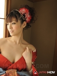 Lady Yuria Tominaga is naked under her kimono