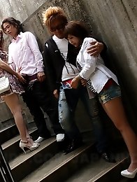 Rimu and Ueno Misaki suck dicks