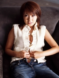 Short haired dazzling asian beauty with a stacked delicious body