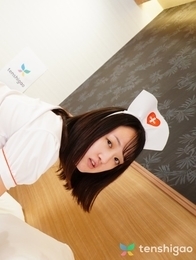 Mari Ozawa in her nurse costume role playing in her cosplay sex fun